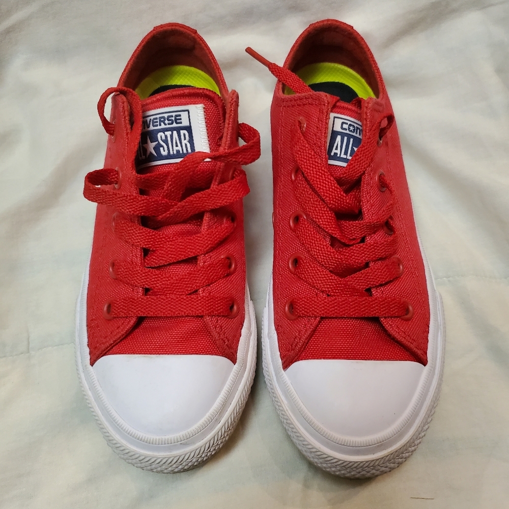 NEW Converse Kids Bright Red Sneakers Size 12